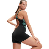 Speedo - Women's HyperBoom Splice Legsuit - Black/Green