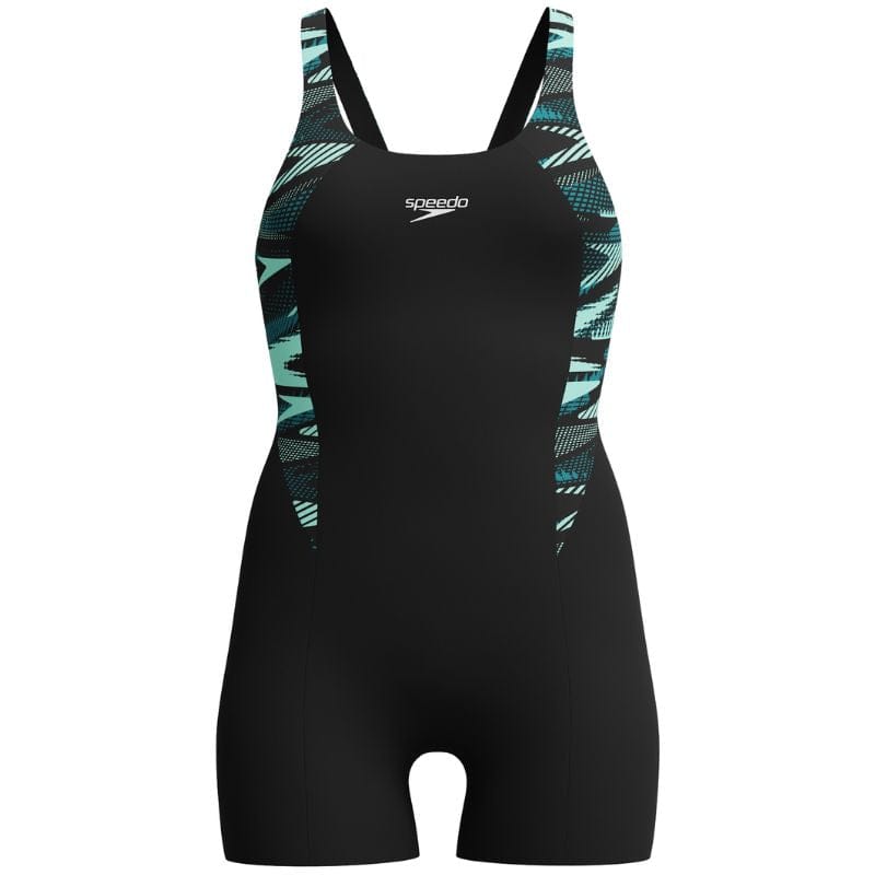 Speedo - Women's HyperBoom Splice Legsuit - Black/Green
