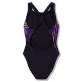 Speedo - Women's Placement Printed Powerback Swimsuit - Midnight Jungle/Black