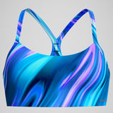 Speedo - Women's Printed Bikini Top - Blue/Teal