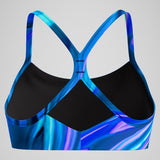 Speedo - Women's Printed Bikini Top - Blue/Teal