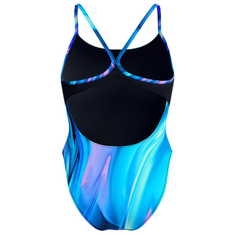 Speedo - Womens Printed Striking Racerback One Piece Swimsuit - Rapture Glow