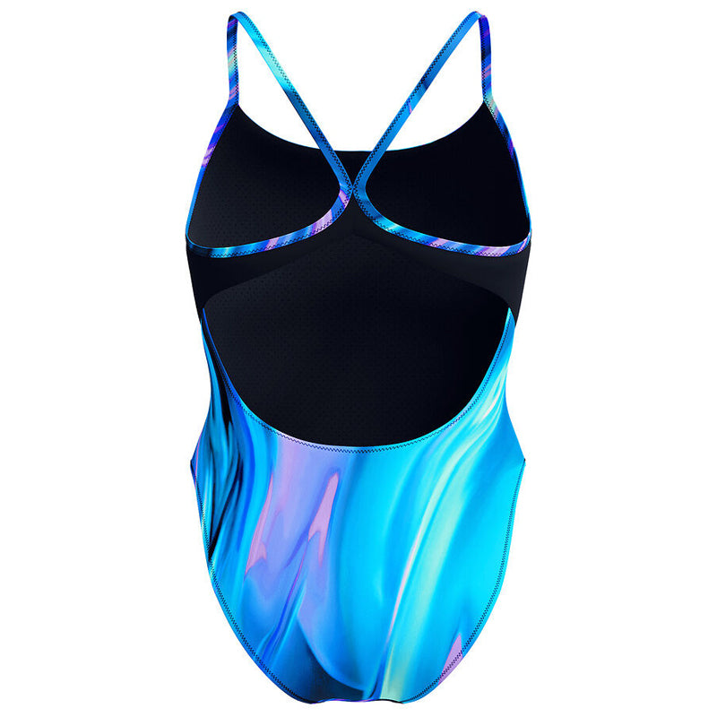 Speedo - Womens Printed Striking Racerback One Piece Swimsuit - Rapture Glow