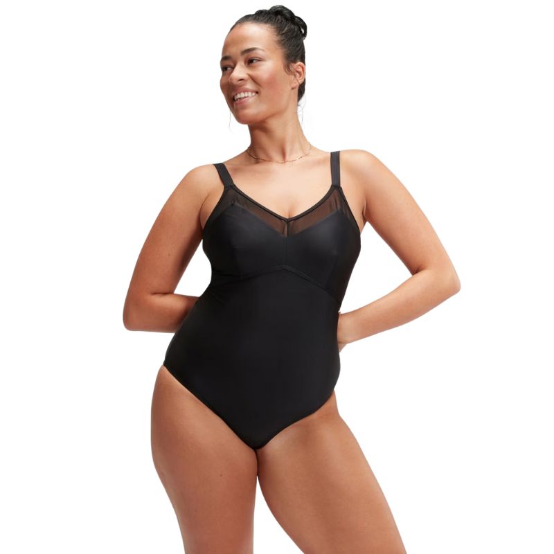 Speedo - Women's Shaping LuniaGlow Swimsuit - Black