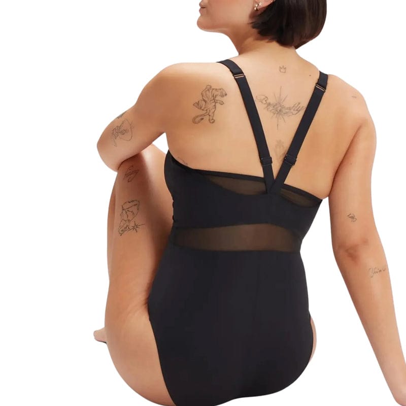 Speedo - Women's Shaping LuniaGlow Swimsuit - Black