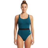 Speedo - Women's Shaping LuniaGlow Swimsuit - Dark Teal