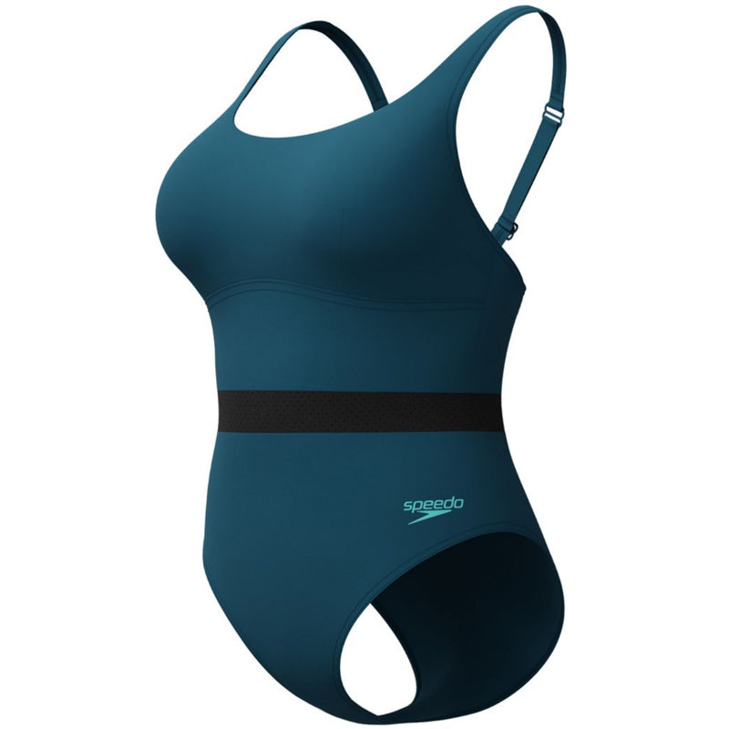 Speedo - Women's Shaping LuniaGlow Swimsuit - Dark Teal