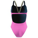 Speedo - Women's Solid Comfort V-Back Swimsuit - Orchid Shine