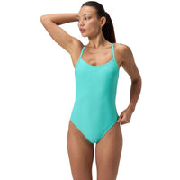 Speedo - Women's Solid Racerback Swimsuit - Turquoise