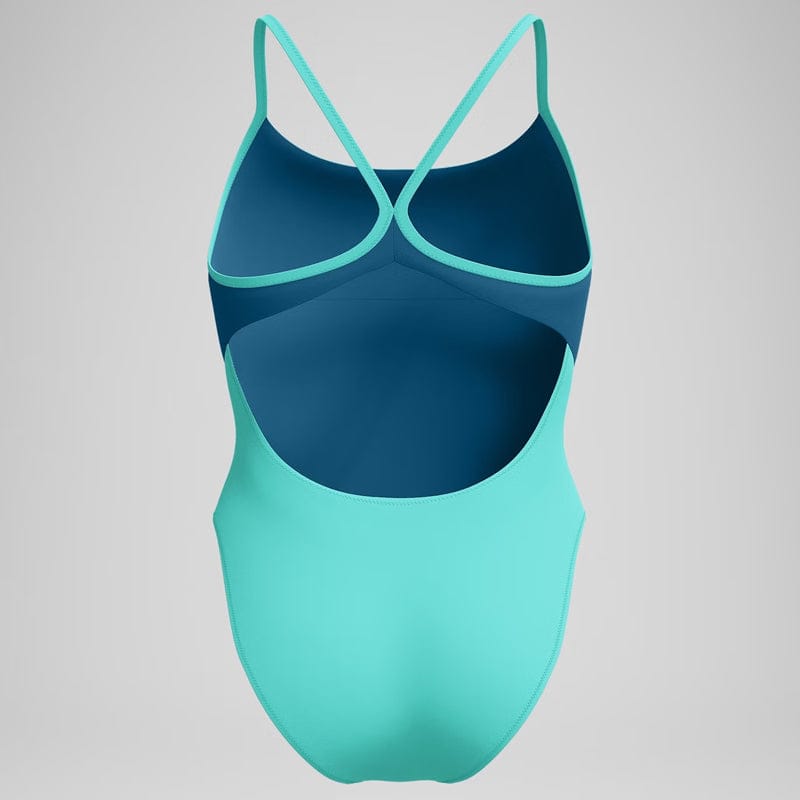 Speedo - Women's Solid Racerback Swimsuit - Turquoise