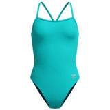 Speedo - Women's Solid V-Back 2.0 Swimsuit - Aqua Breeze