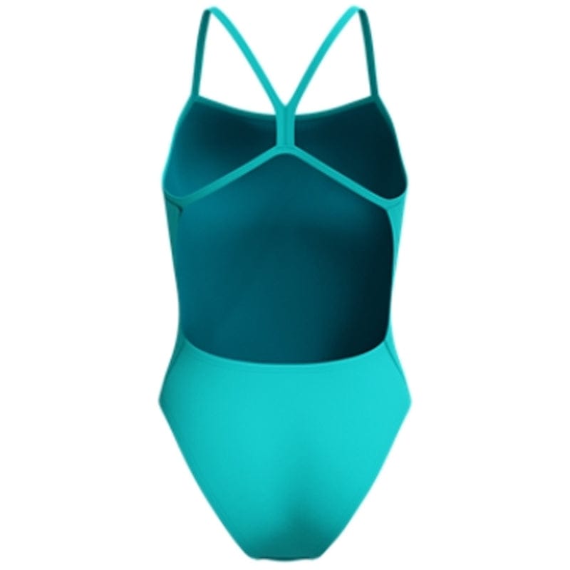 Speedo - Women's Solid V-Back 2.0 Swimsuit - Aqua Breeze