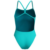 Speedo - Women's Solid V-Back 2.0 Swimsuit - Aqua Breeze