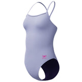 Speedo - Women's Solid V-Back 2.0 Swimsuit - Bright Lavender
