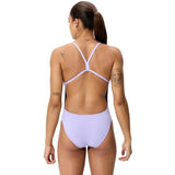 Speedo - Women's Solid V-Back 2.0 Swimsuit - Bright Lavender