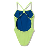 Speedo - Women's Solid V-Back 2.0 Swimsuit - Citrus Green
