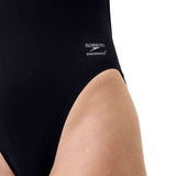 Speedo - Women's Solid V-Back 2.0 Swimsuit - Team Black