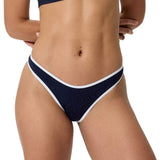Speedo - Women's Texture Scoop Bikini Bottom - Navy/White