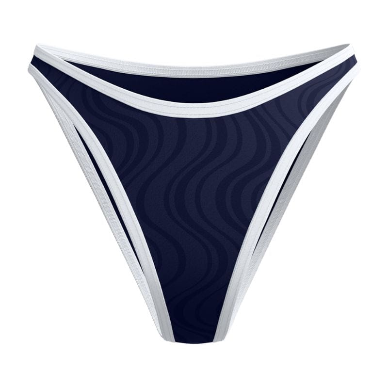 Speedo - Women's Texture Scoop Bikini Bottom - Navy/White