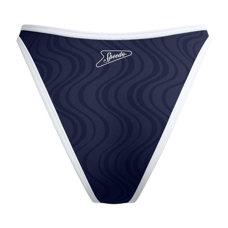 Speedo - Women's Texture Scoop Bikini Bottom - Navy/White