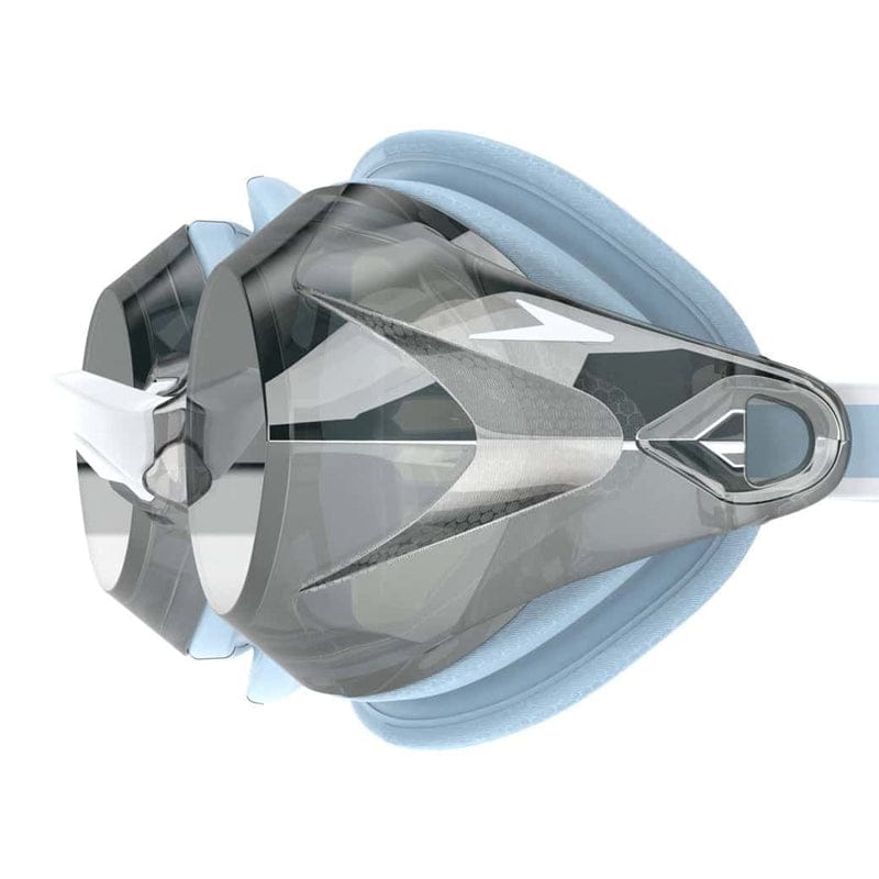 Speedo - Women's Vanquisher 3.0 Mirrored Goggle - Sky/Grey/Silver