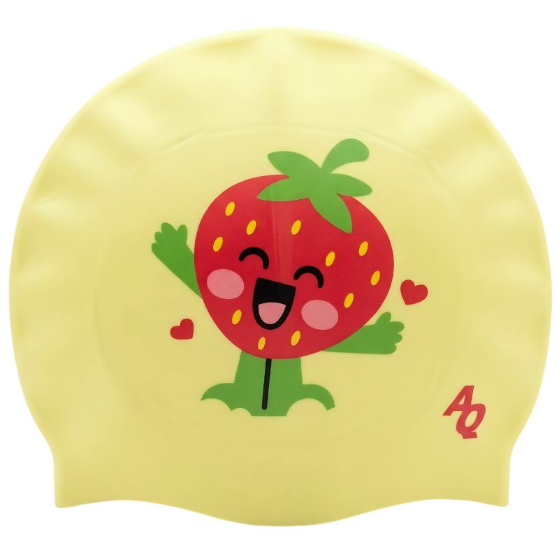 Strawb Silicone Swim Hat - Yellow
