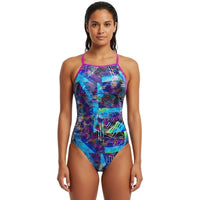 The Finals Funnies - Laser Beam Foil Wingback Swimsuit