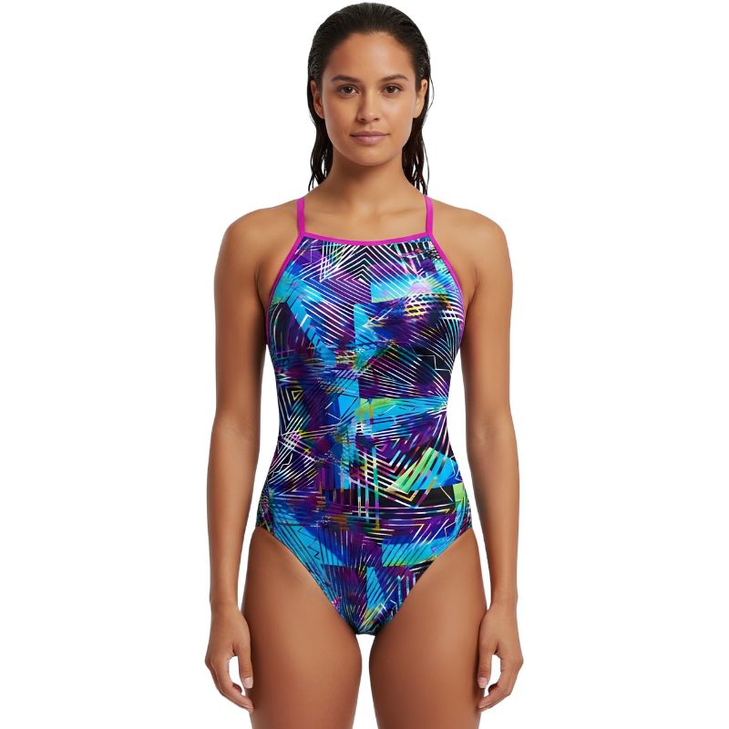 The Finals Funnies - Laser Beam Foil Wingback Swimsuit