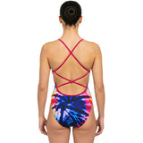 Turbo - Swirl - Sirene Pattern Ladies Swimsuit (Royal)