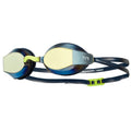 TYR - Adults Black Ops 140 EV Mirrored Racing Goggles - Gold/Navy