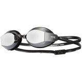 TYR - Adults Black Ops 140 EV Mirrored Racing Goggles - Metallized Smoke