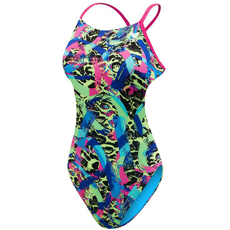 TYR - Enso Crosscutfit Ladies Swimsuit - Yellow – Aqua Swim Supplies