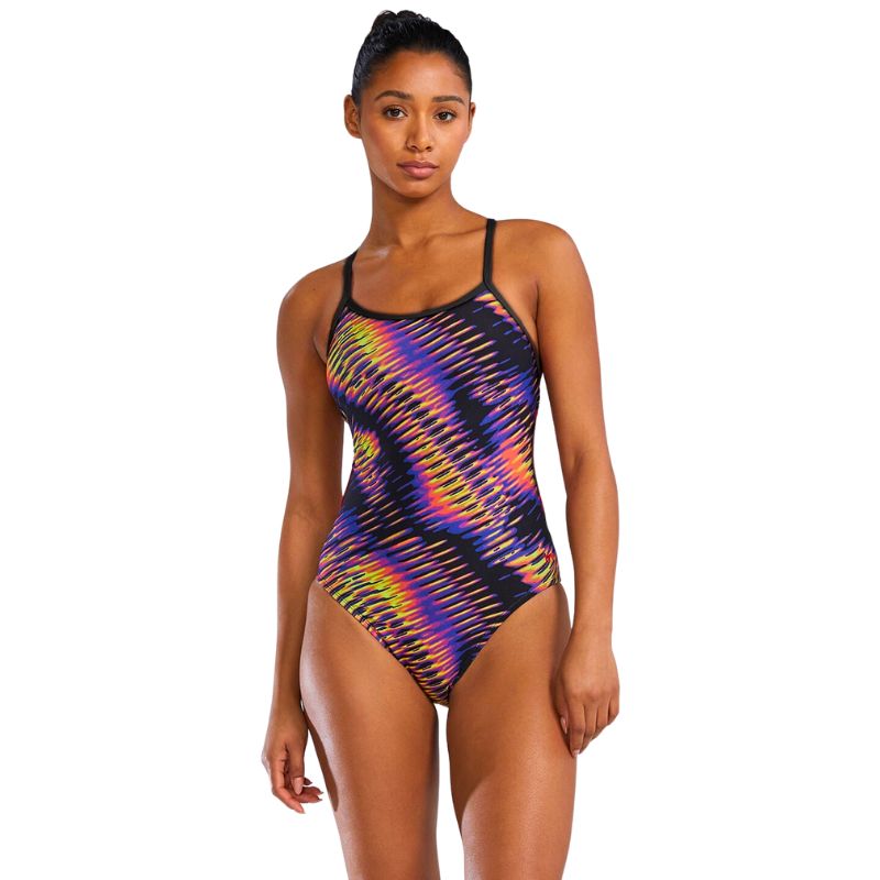 TYR - Evolved Women's Crosscut Tieback Swimsuit - Lime/Multi