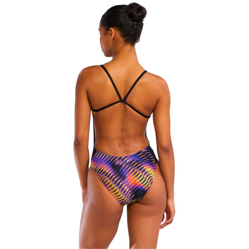 TYR - Evolved Women's Cutoutfit Swimsuit - Lime/Multi