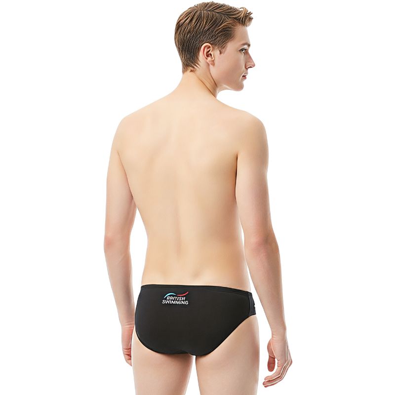 TYR - GB British Swimming Men's 5cm Racer Briefs - Black