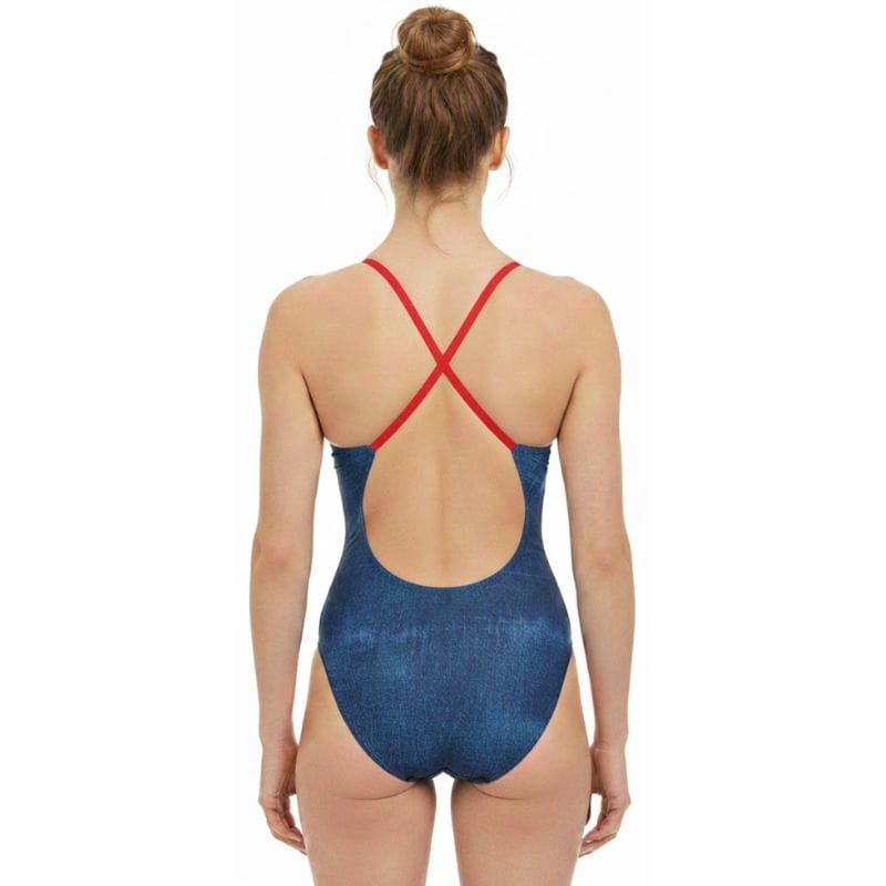 TYR - Great Britain Cutoutfit Ladies Swimsuit - Red/White/Blue