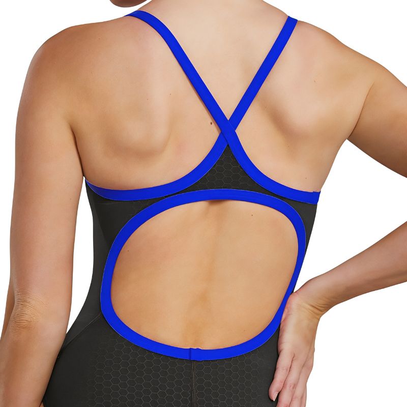 TYR - Hexa Diamondfit Ladies Swimsuit - Black/Blue