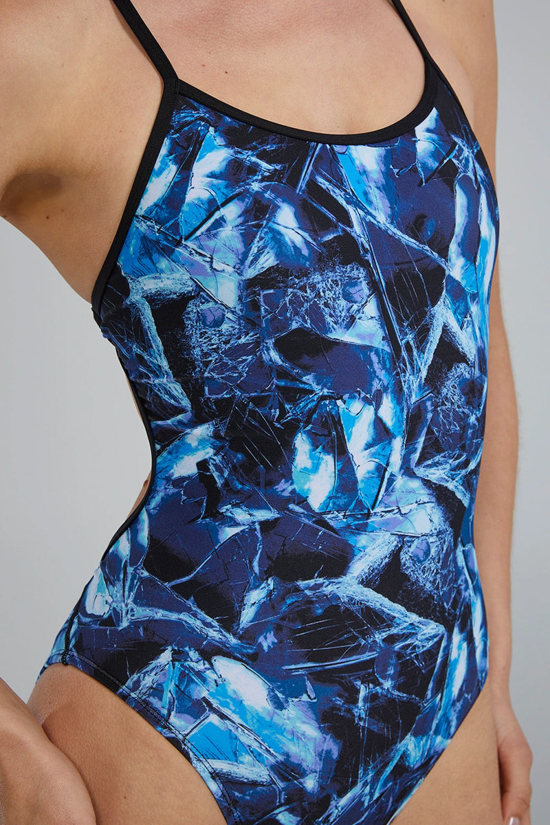 TYR - Reflecta Women's Crosscut Tieback Swimsuit - Blue Ice