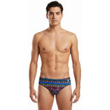 TYR - Santa Fe Boys Racer Briefs - Black/Multi