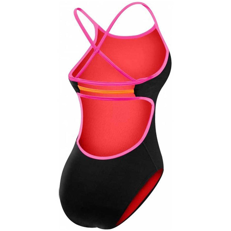 TYR - Solid Trinityfit Ladies Swimsuit - Black/Pink/Red