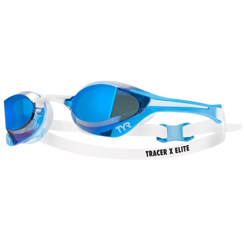 TYR - Tracer-X Elite Mirrored Racing Adult Goggles - Blue/White