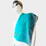 Aqua - Mini Expanding Cotton Towel