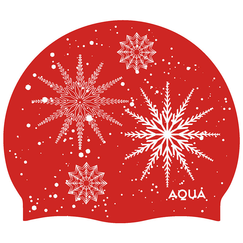 Xmas Red - Christmas Swim Hat