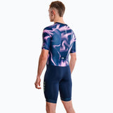 Zone3 - Activate+ Short Sleeve Men's Trisuit - Navy/Purple