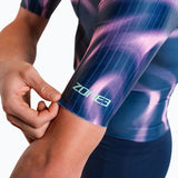 Zone3 - Activate+ Short Sleeve Men's Trisuit - Navy/Purple