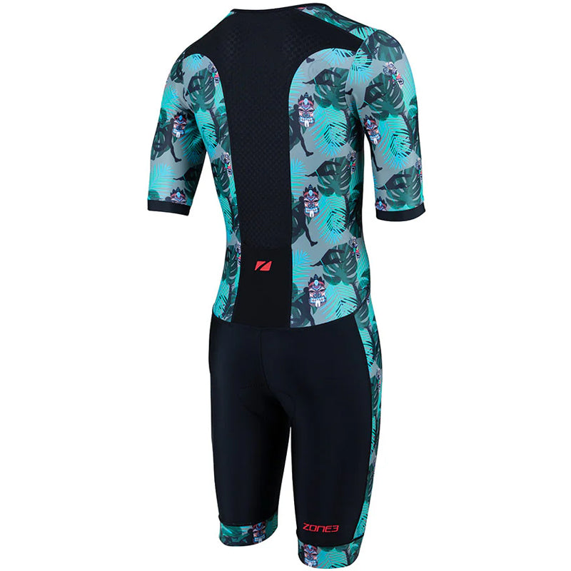 Zone3 - Men's Activate+ Momentum II Short Sleeve Trisuit - Tribal Rush