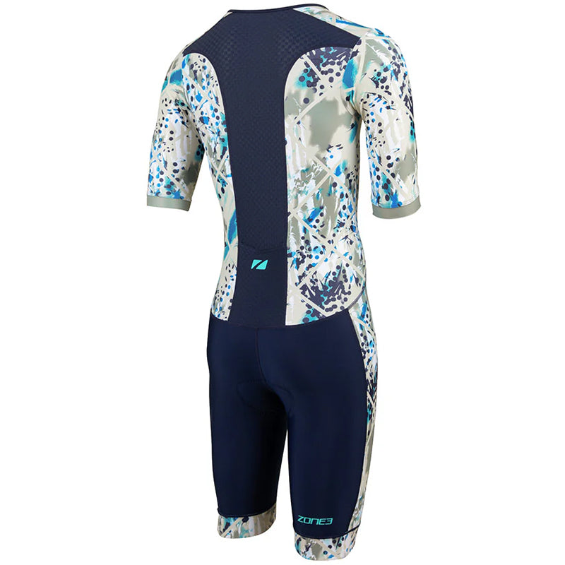 Zone3 - Men's Activate+ Revolution II Short Sleeve Trisuit - Sand Storm