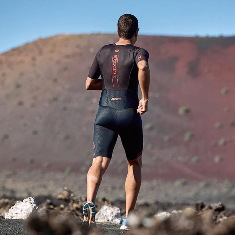 Zone3 - Men's Aeroforce-X II Short Sleeve Trisuit - Black
