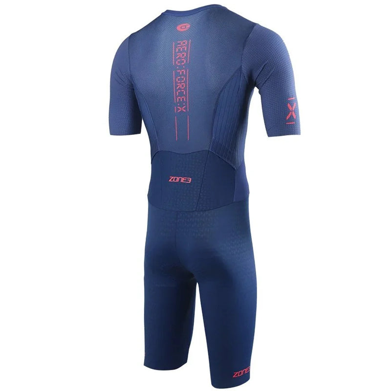 Zone3 - Men's Aeroforce-X II Short Sleeve Trisuit - Navy