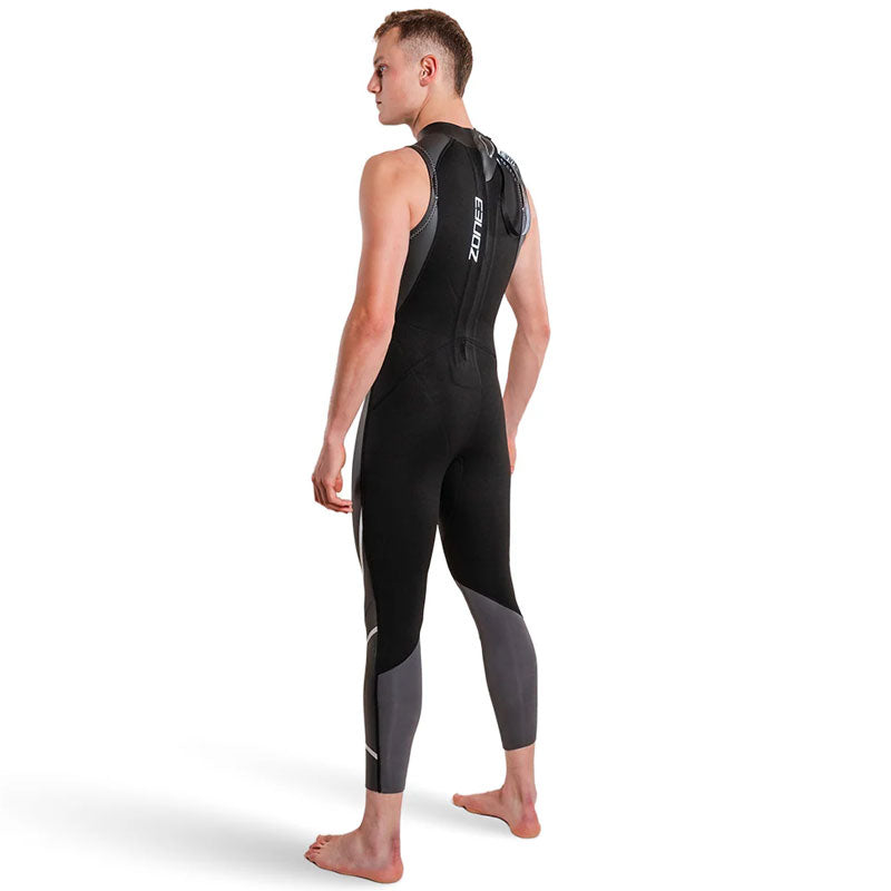 Zone3 - Mens Ascend Sleeveless Wetsuit - Black/Grey